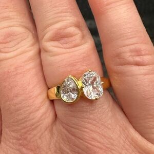 Italo Toi Et Moi Pear & Cushion Cut Engagement Ring